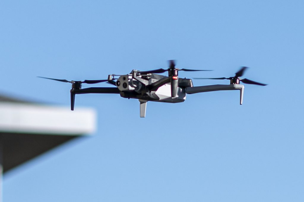 Skydio X10D drone flight test observed by US Deputy Secretary of Defense