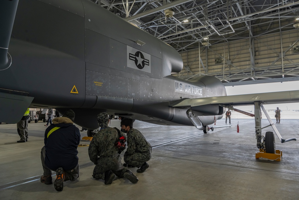 Japan Air Self-Defense Force RQ-4B Global Hawk stationed at Misawa Air Base